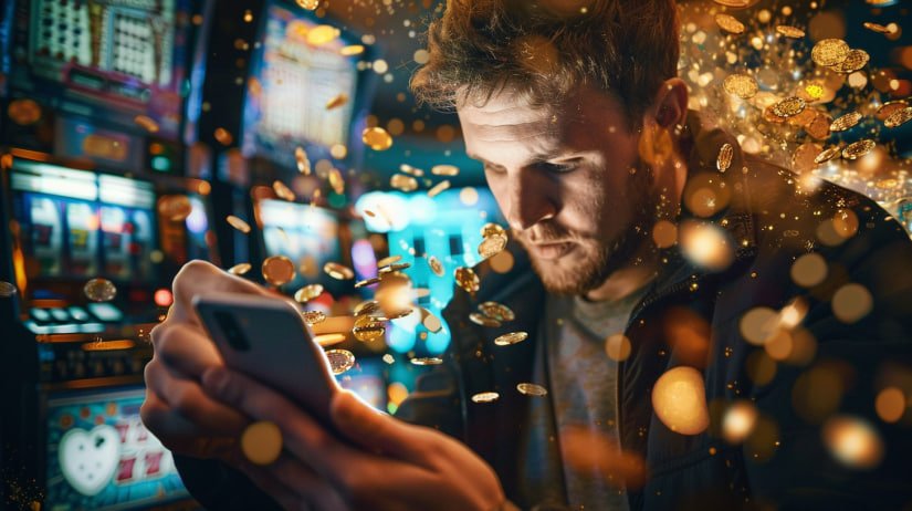 Pengguna menikmati aplikasi sensa838 di perangkat mobile di kafe Jakarta
